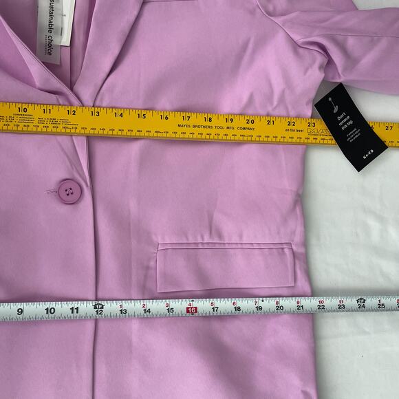 NWT NA-KD x Romee Strijd Oversized Blazer Light Pink Women's Size 38 / Small 6 - Picture 11 of 16